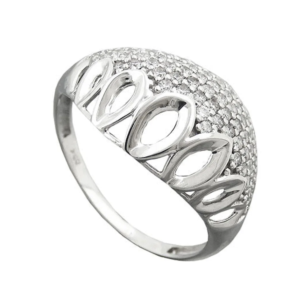 Ring mit vielen Zirkonia Silber 925-55
