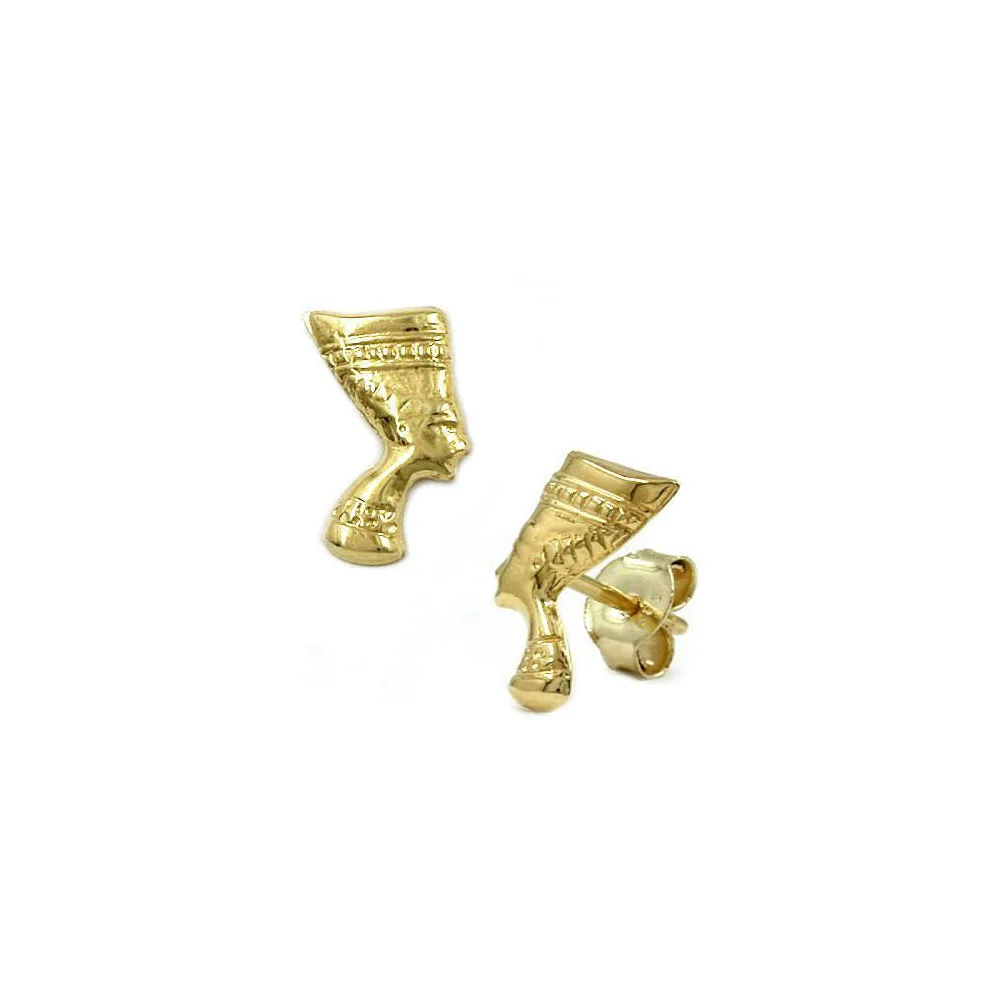 Ohrstecker Nofretete glänzend Gold 333
