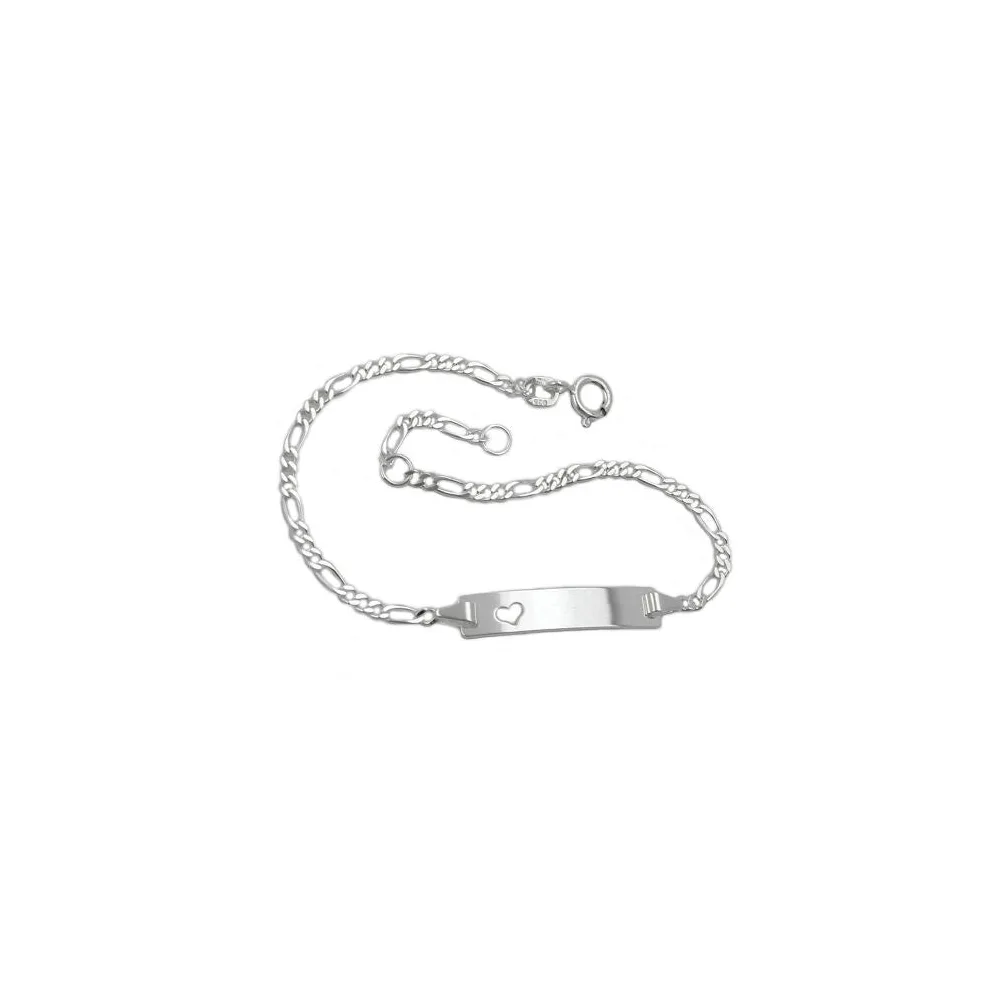 Armband Schildband mit Herz Silber 925