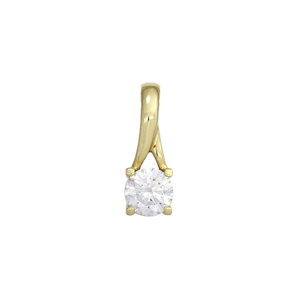 Anhänger 333 Gold Gelbgold 1 Zirkonia Goldanhänger