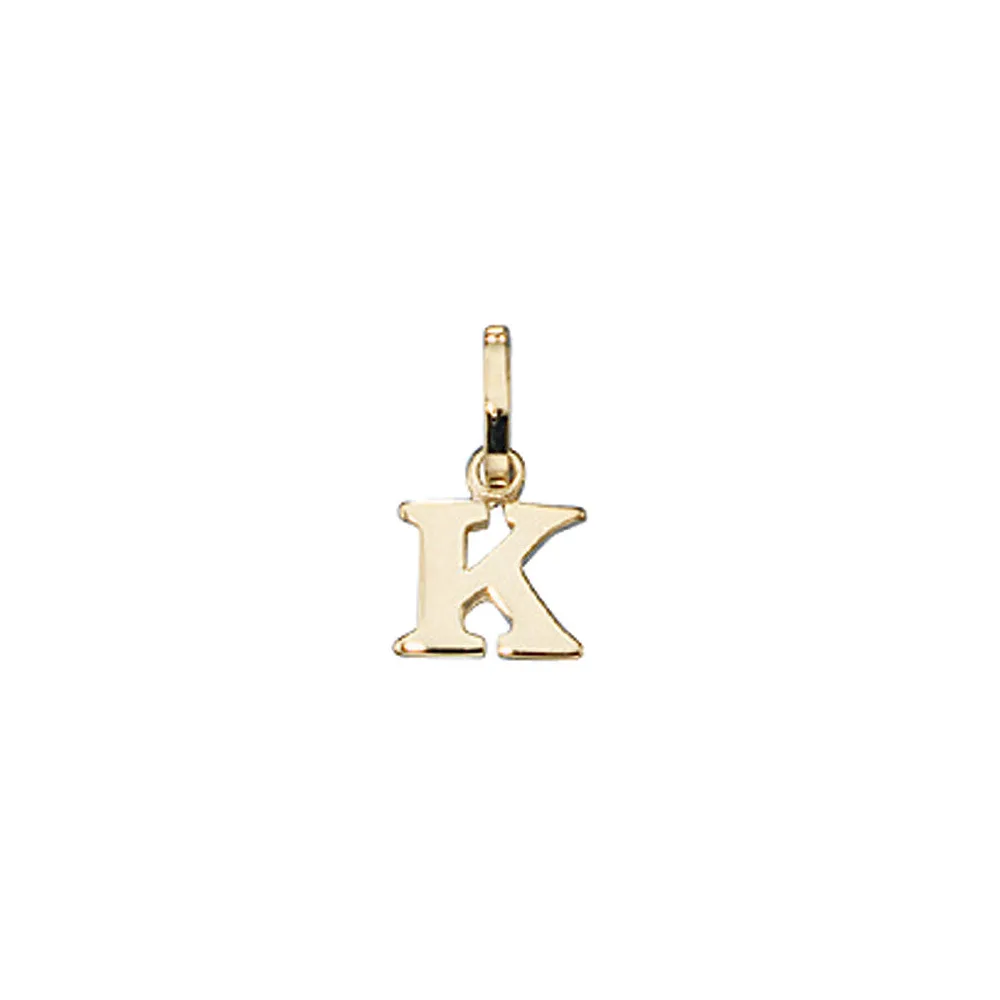 Anhänger Buchstabe K 333 Gold Gelbgold Buchstabenanhänger