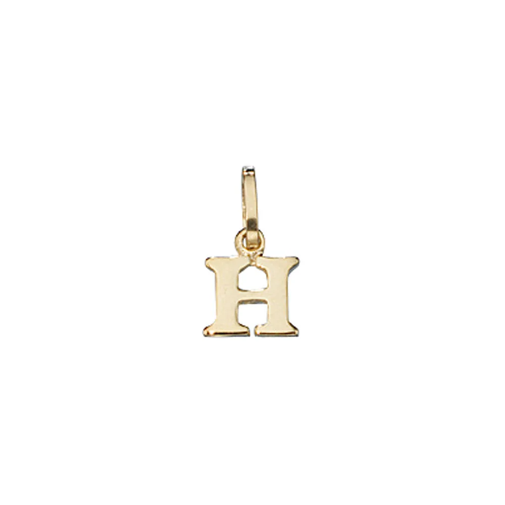Anhänger Buchstabe H 333 Gold Gelbgold Buchstabenanhänger