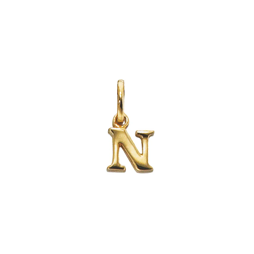 Anhänger Buchstabe N 333 Gold Gelbgold Buchstabenanhänger