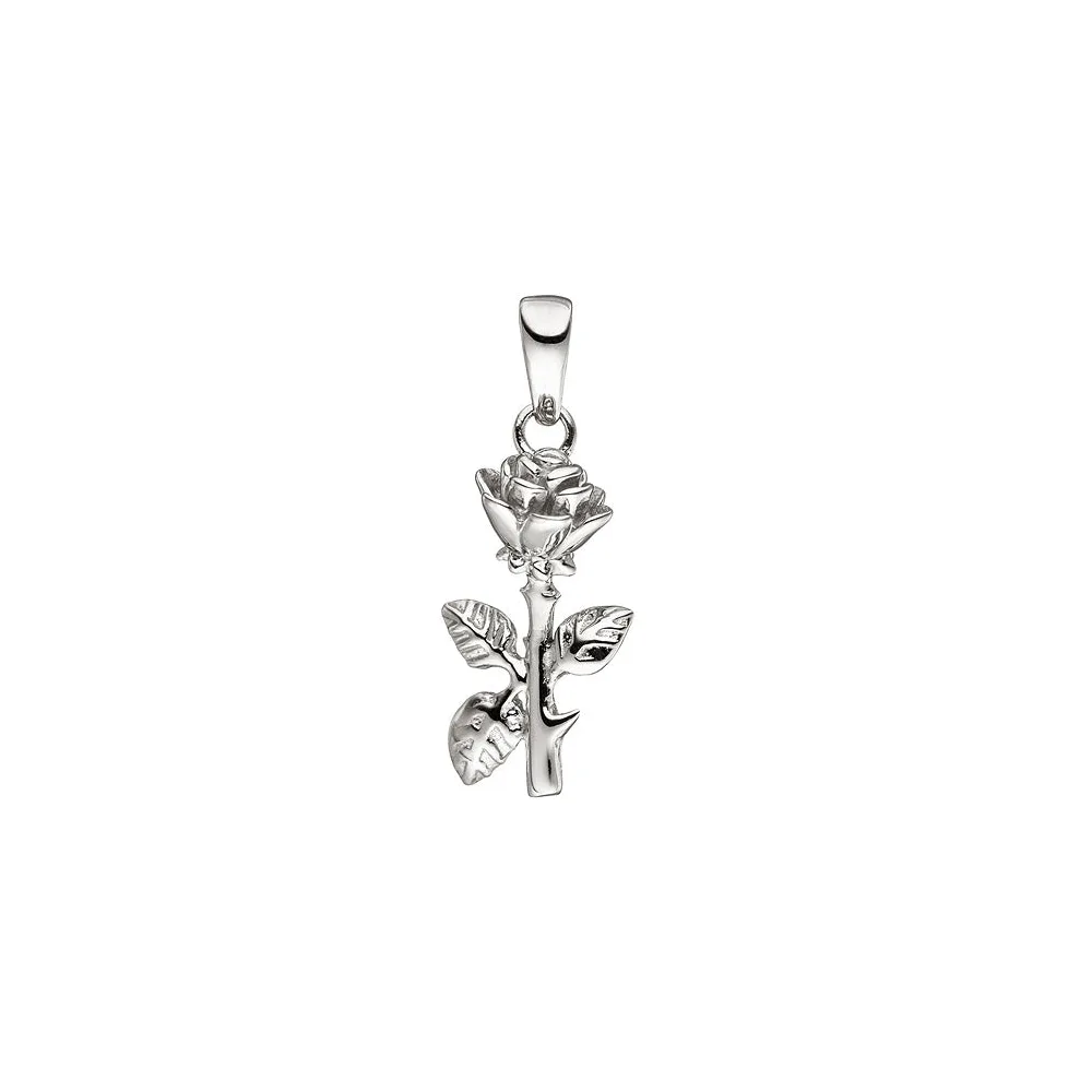 Anhänger Rose 925 Sterling Silber Silberanhänger