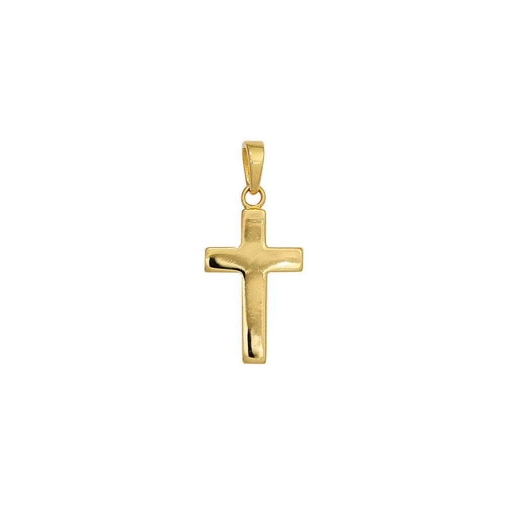 Anhänger Kreuz 925 Sterling Silber gold vergoldet Kreuzanhänger