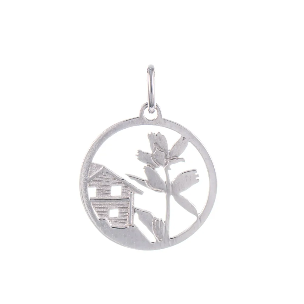 Anhänger Enzian 925 Silber
