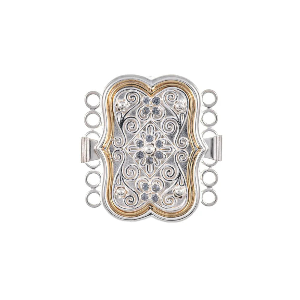 Schliesse Tracht 925 Silber anthrazit