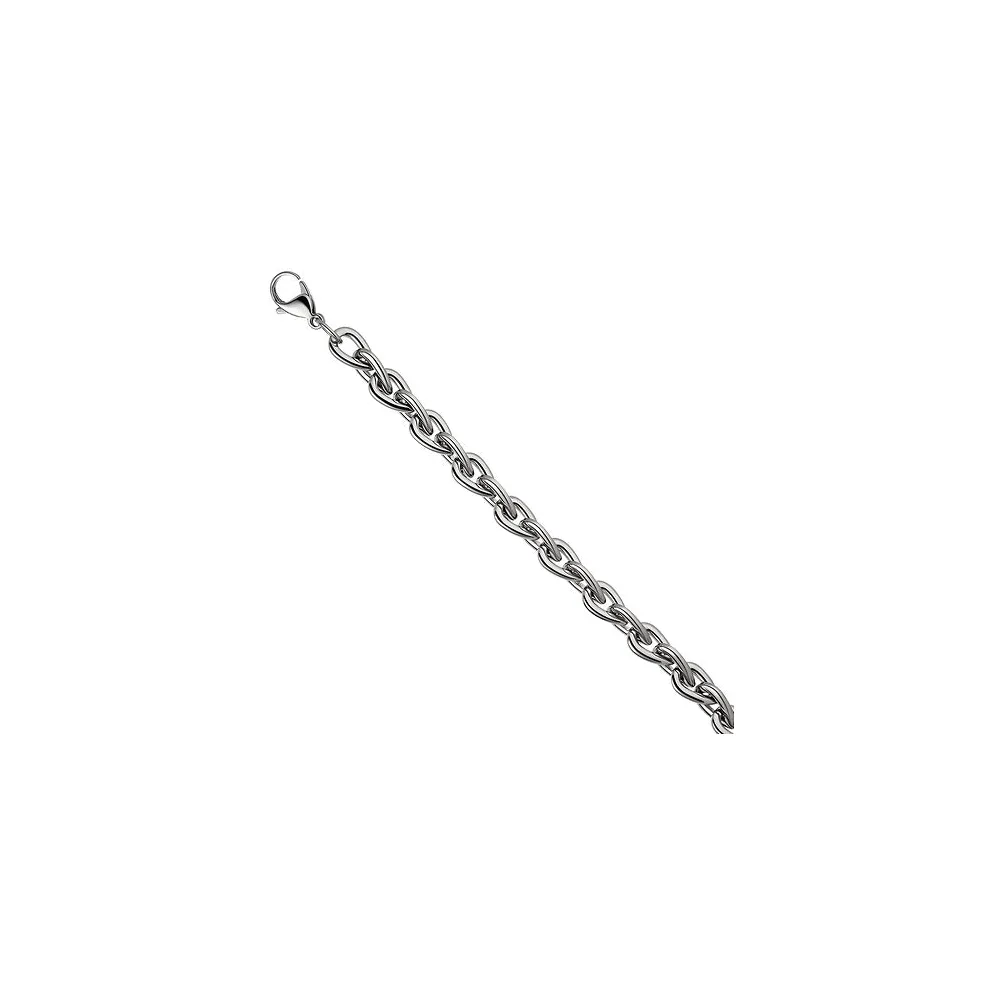 Armband aus Edelstahl 21 cm Karabiner