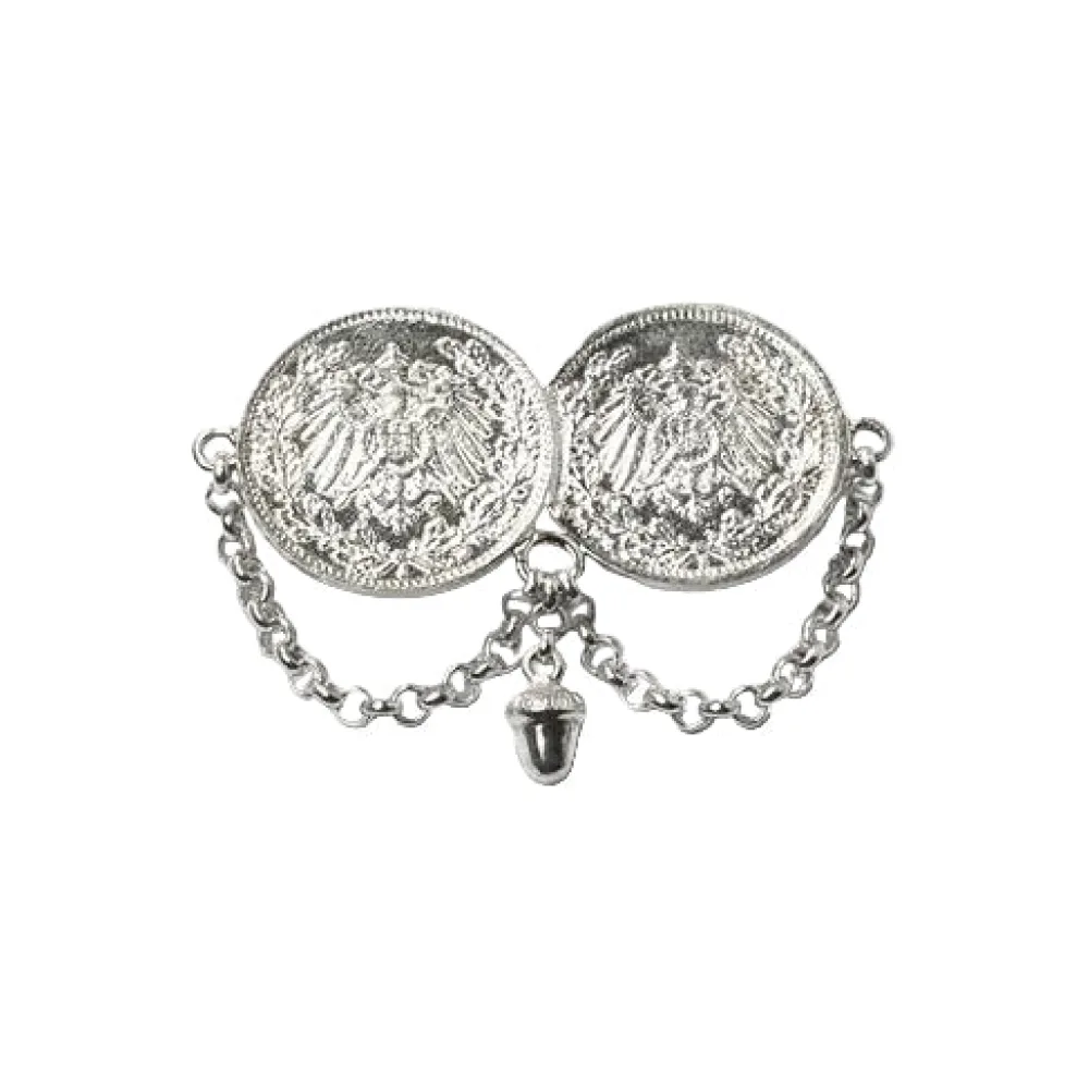 Brosche Tracht Münzbrosche 925 Silber