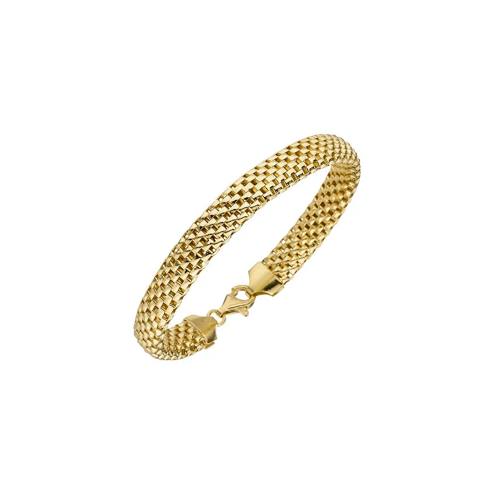 Armband 925 Sterling Silber gold vergoldet 19 cm Karabiner