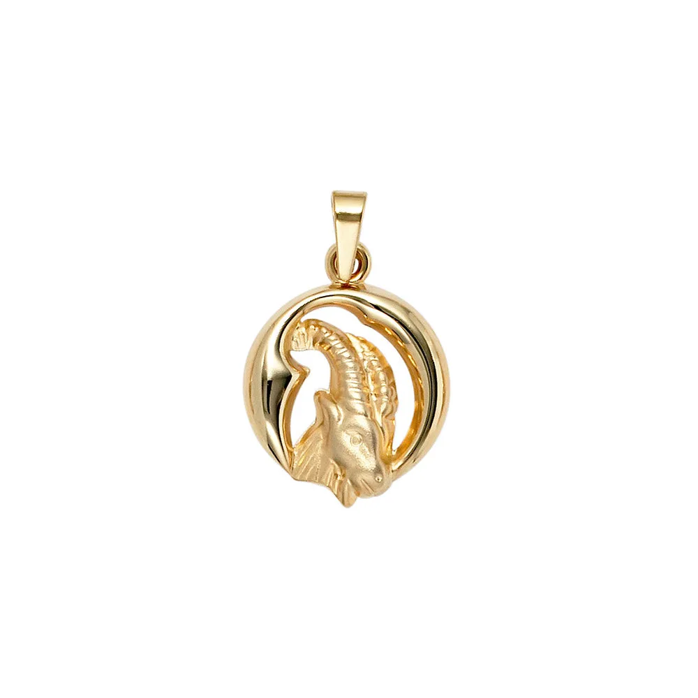 Anhänger Sternzeichen Steinbock 375 Gold Gelbgold matt Sternzeichenanhänger