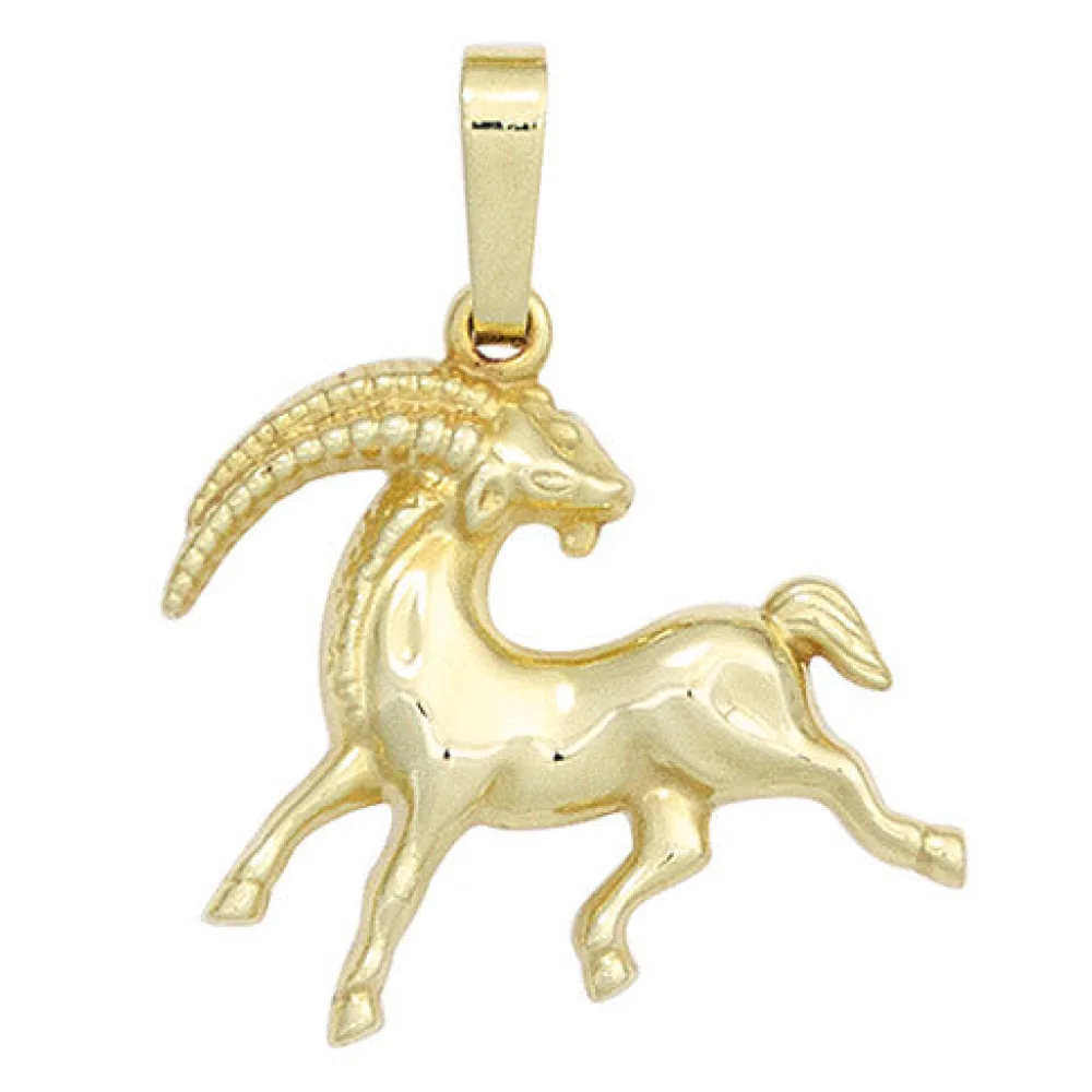 Anhänger Sternzeichen Steinbock 333 Gold Gelbgold Sternzeichenanhänger
