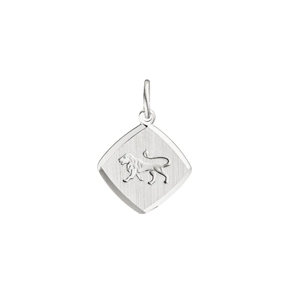 Anhänger Sternzeichen Löwe 925 Sterling Silber matt Sternzeichenanhänger