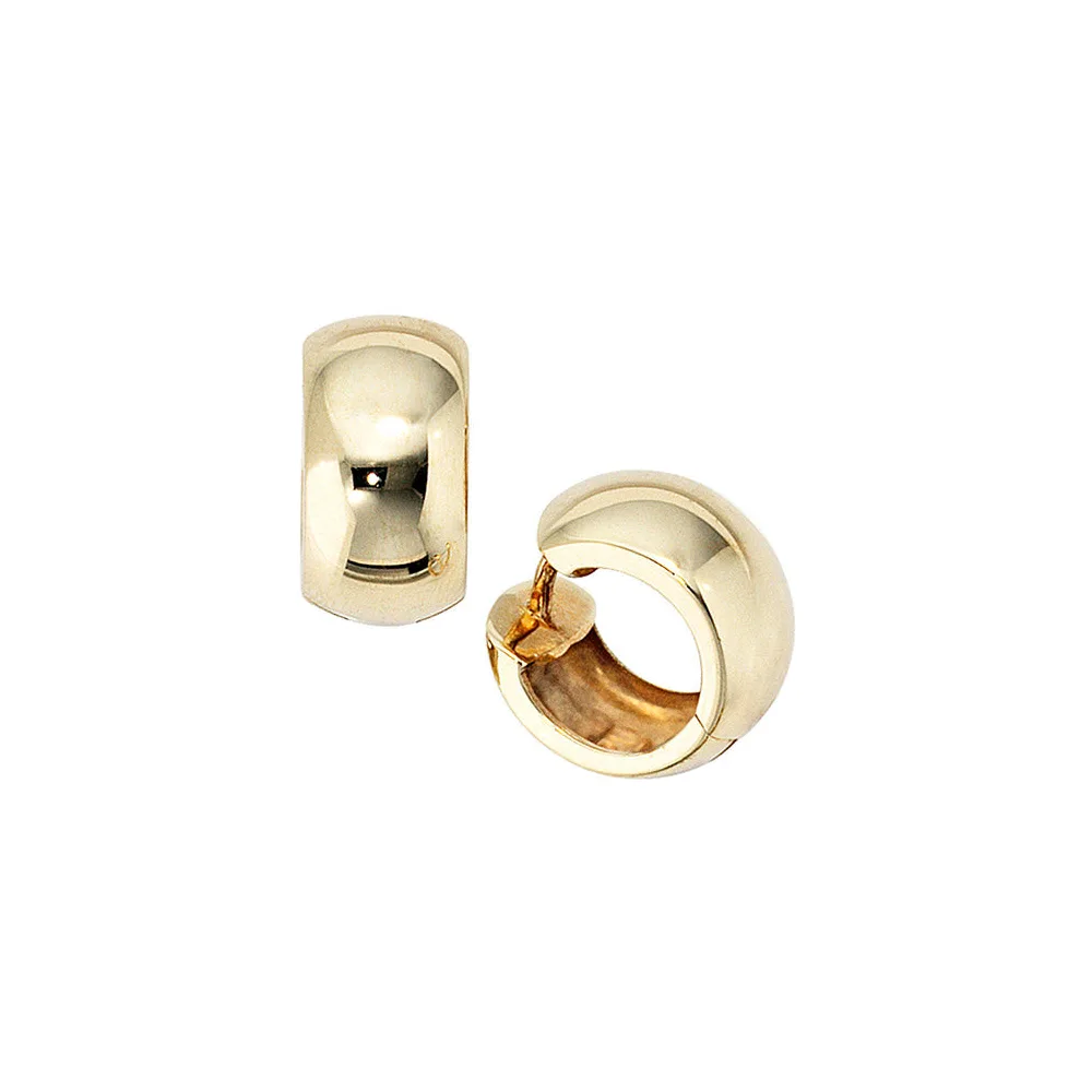 Creolen rund breit 333 Gold Gelbgold Ohrringe Goldohrringe Goldcreolen