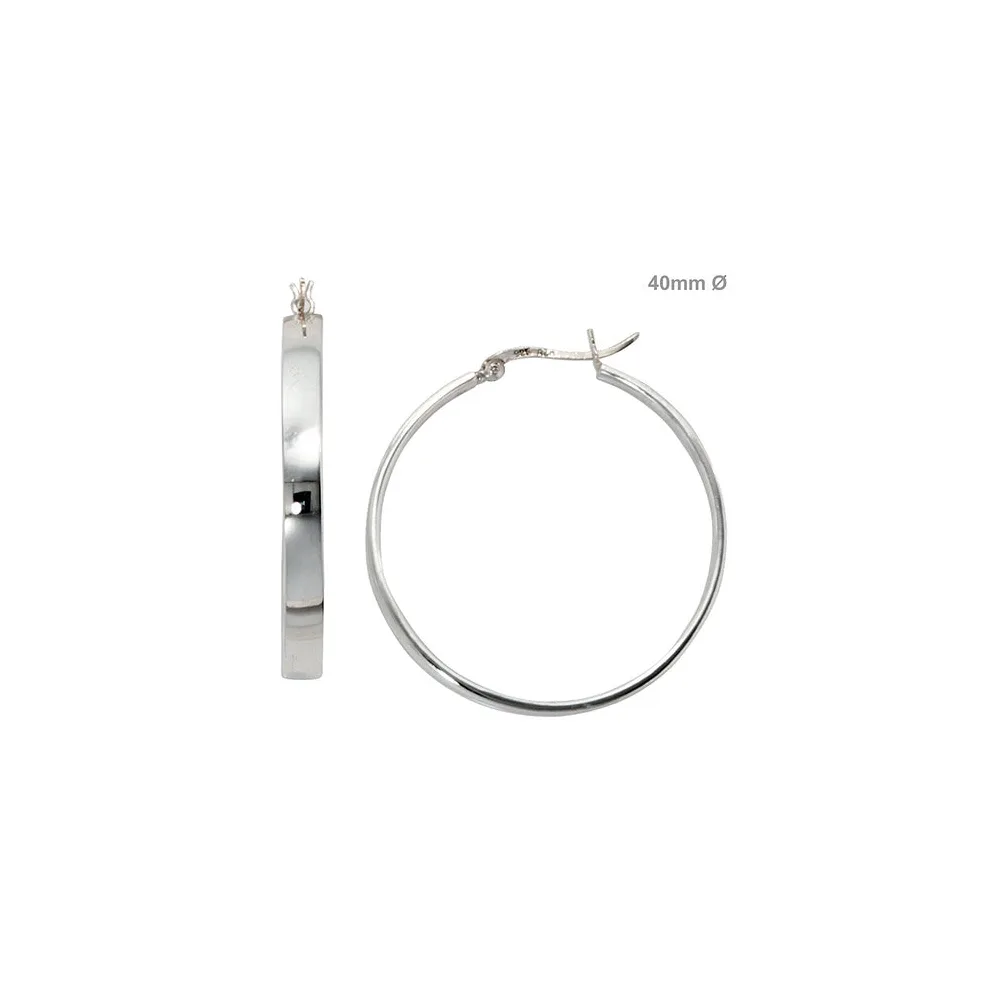 Creolen rund 925 Sterling Silber Ohrringe Silberohrringe Silbercreolen