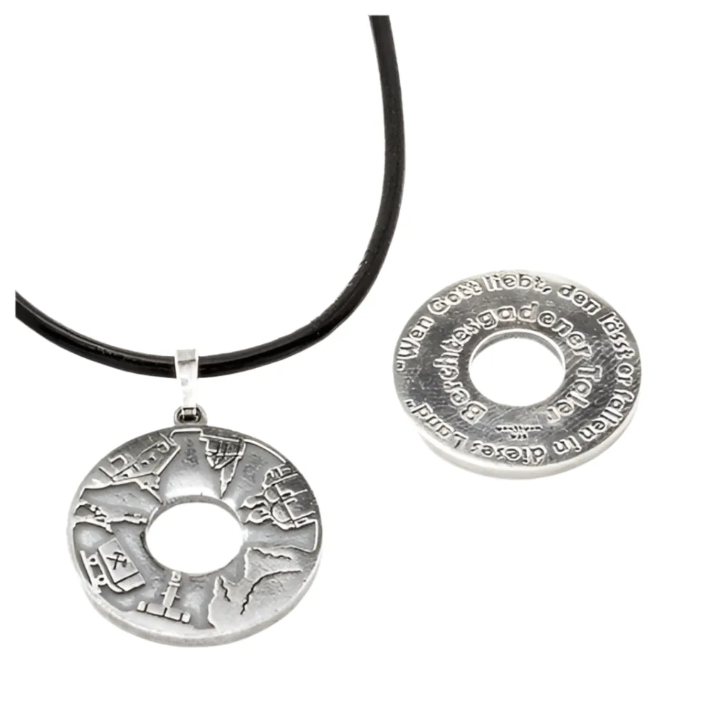 Berchtesgadener Taler mit Schlaufe 925 Sterling Silber