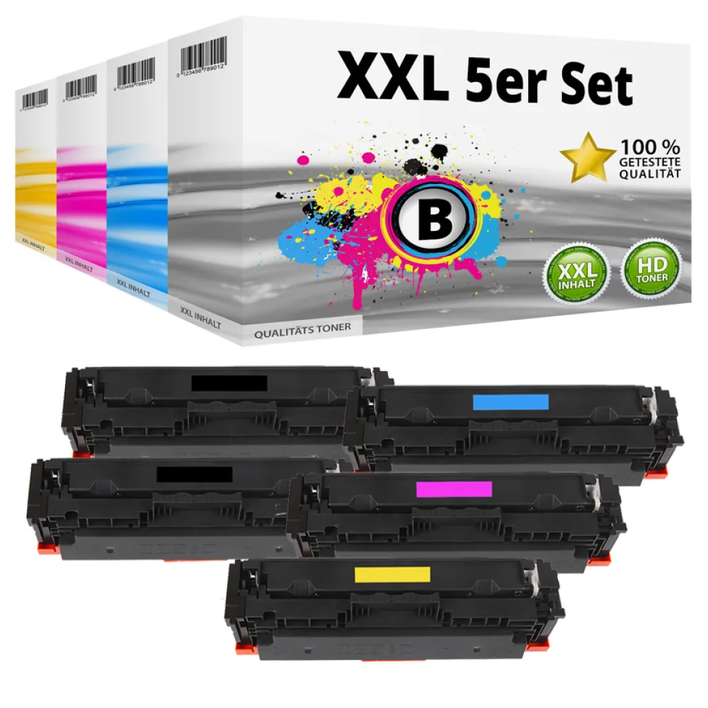 Multipack Kompatibel zu HP W2030X / 415X enthält 5x Tonerkartusche