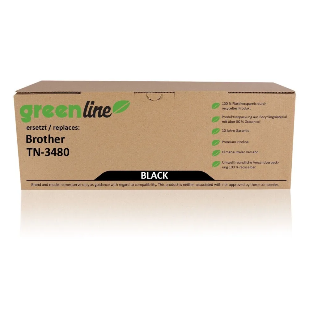 greenline ersetzt Brother TN-3480 Tonerkartusche, schwarz
