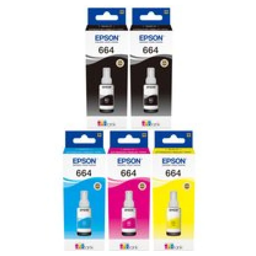 Original Epson Tinten Set 5x T664 – Bild 2