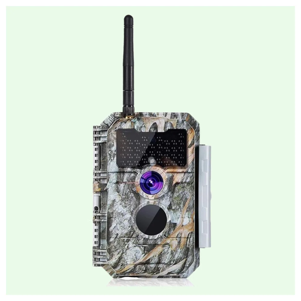 Wildkamera Wlan Fotofalle Jagdkamera Wildtierkamera 64MP 1296P 0,1s Schnelle Trigger Geschwindigkeit Nachtsicht Bewegungsmelder 110°PIR IP66 Wasserdichter | W600 Tannenasch
