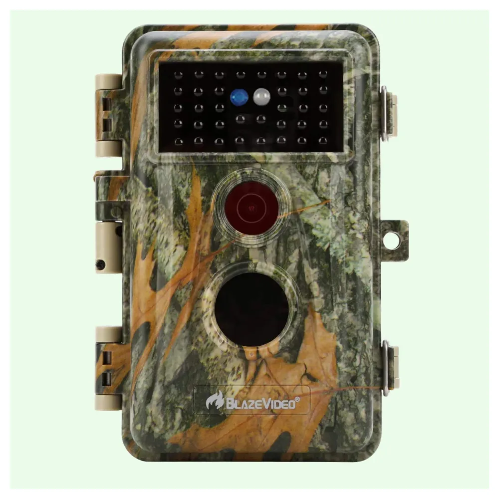 Wildkamera 64MP 2304*1296p mit Bewegungsmelder Nachtsicht Maximale Entfernung bis 75 Füße, 0,3s Trigger Geschwindigkeit , IP66 Wasserdichter| A252 Mattes Militärgrün