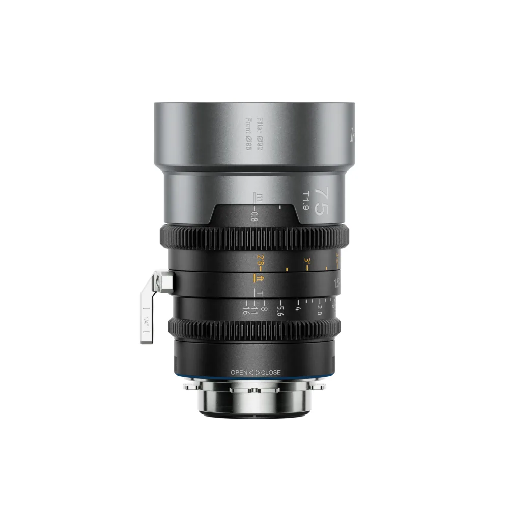 SIRUI IronStar 75/100/135 mm T1,9 1,5-fach Vollformat-Anamorphot-Cineobjektiv - 75mm / User-interchangeable EF/PL Mount / Blue