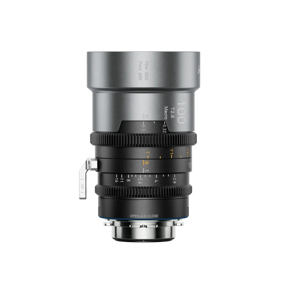 SIRUI IronStar 75/100/135 mm T1,9 1,5-fach Vollformat-Anamorphot-Cineobjektiv - 100mm / User-interchangeable EF/PL Mount / Blue