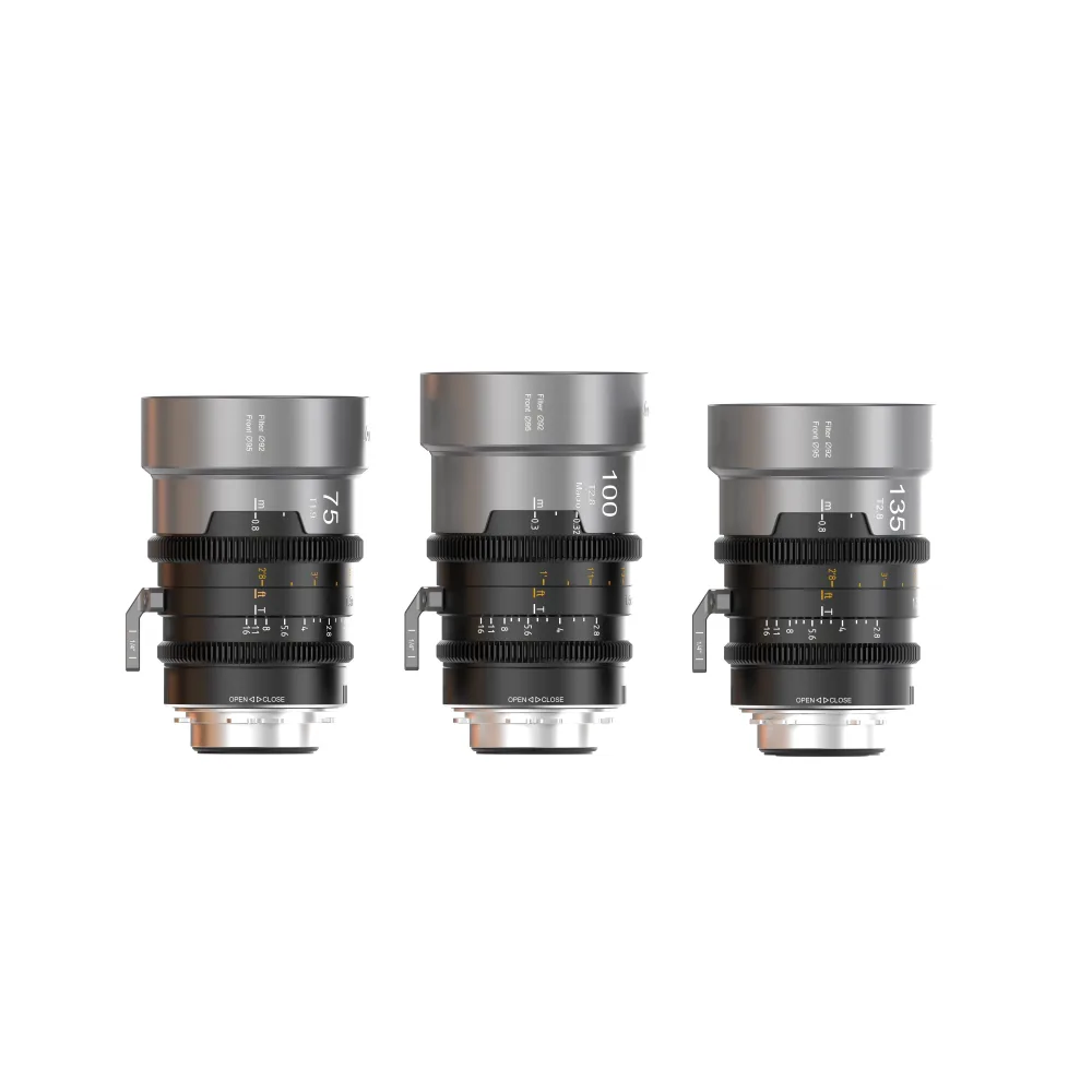 SIRUI IronStar 75/100/135 mm T1,9 1,5-fach Vollformat-Anamorphot-Cineobjektiv - 3 Lens Set / User-interchangeable EF/PL Mount / Neutral