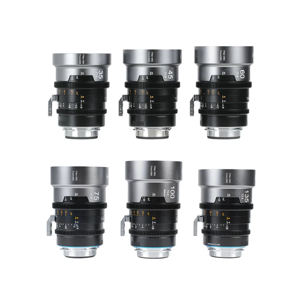 SIRUI IronStar 75/100/135 mm T1,9 1,5-fach Vollformat-Anamorphot-Cineobjektiv - 6 Lens Set / User-interchangeable EF/PL Mount / Neutral