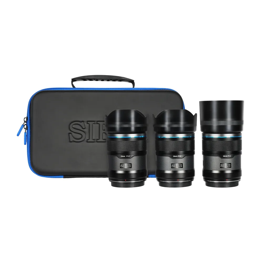 SIRUI Sniper Serie F1.2 APS-C Format Autofokus-Objektiv-Set - Black / 23+33+56 / X