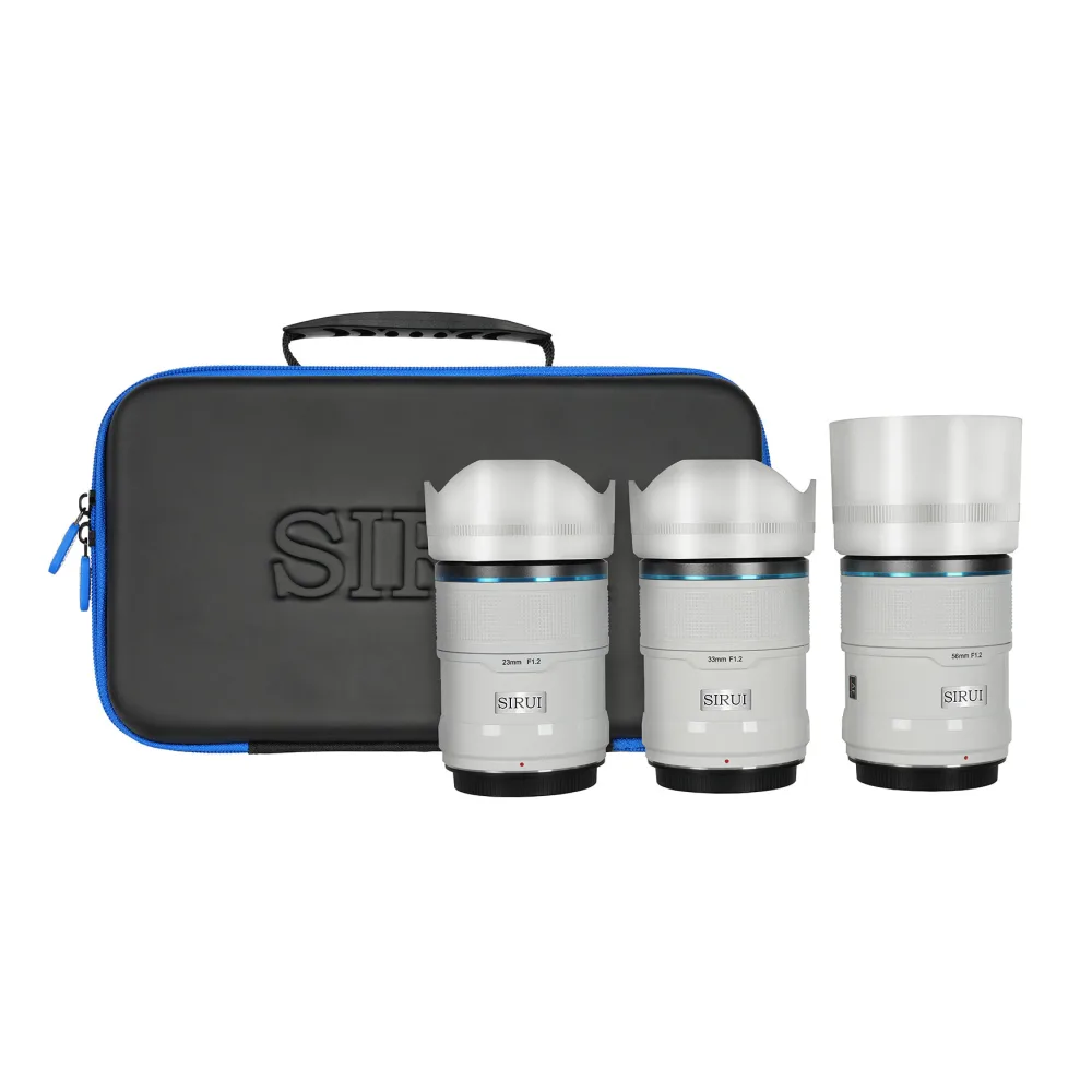 SIRUI Sniper Serie F1.2 APS-C Format Autofokus-Objektiv-Set - White / 23+33+56 / Z