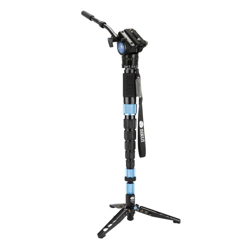 SIRUI P-326SR Multifunction - Einbeinstativ Carbon mit VH-10X Videoneiger - PSR-Serie