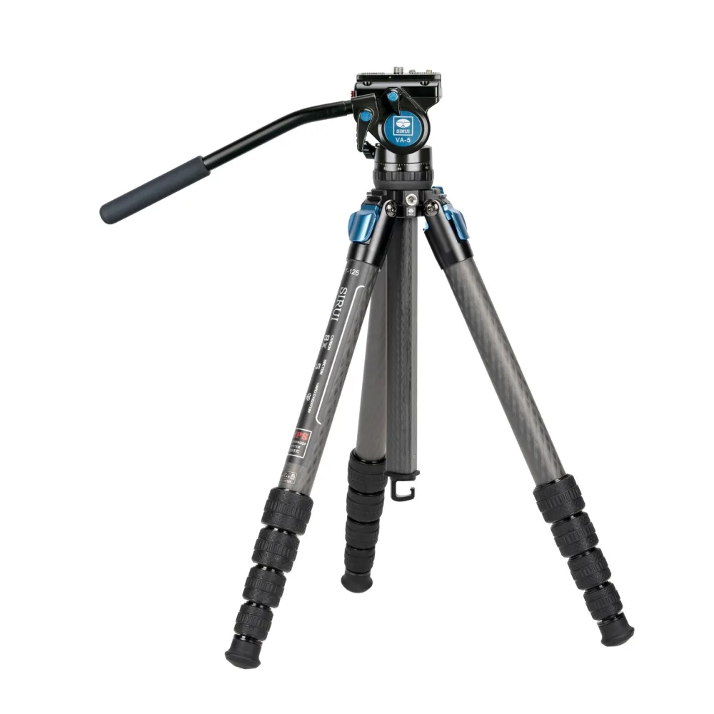 SIRUI ST-125 Superb Travel Dreibeinstativ Carbon 158 cm mit Videokopf VA-5 ST-Serie