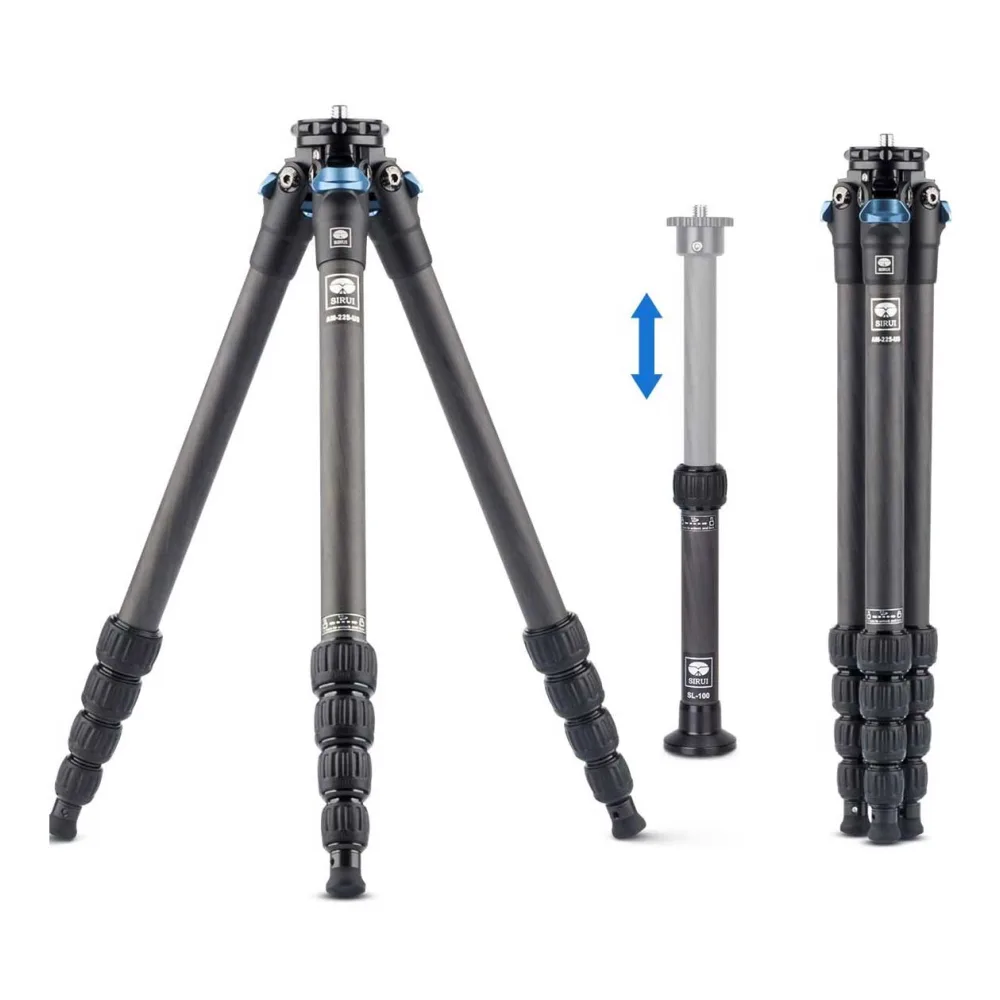 SIRUI AM-225 Travellegs Dreibeinstativ Carbon mit Mittelsule SL-100 - AM2-Serie