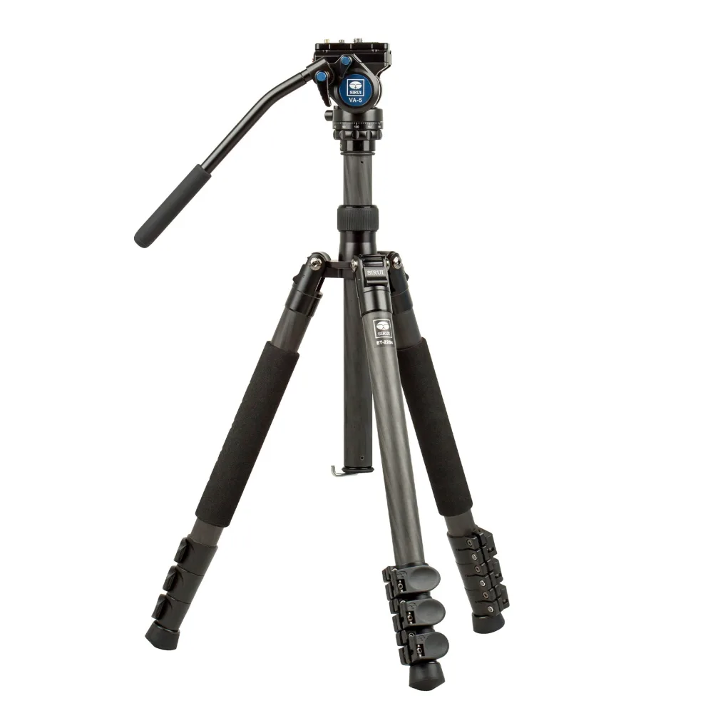 SIRUI ET-2204 Easy Traveler - Carbon Dreibeinstativ mit Videokopf VA-5