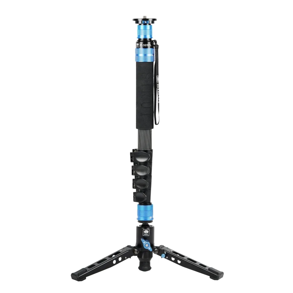 SIRUI P-325FL Carbon Einbeinstativ 170 cm mit Fliplocks + Standspinne