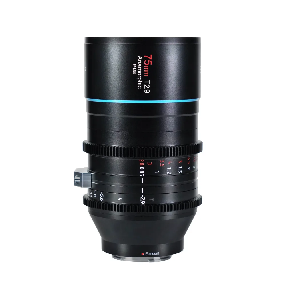 SIRUI Venus 75mm T2.9 1.6x anamorphotes Vollformat-Objektiv - for diverse Kameraanschlosse - E-Mount