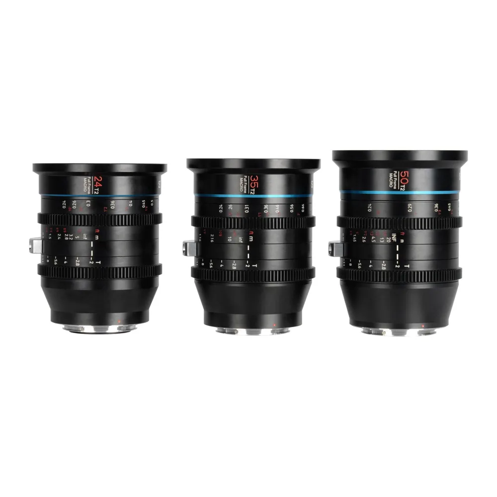 SIRUI Jupiter 3eR-Set 24mm/35mm/50mm T2 Makro Cine Vollformat-Objektiv - PL-Mount