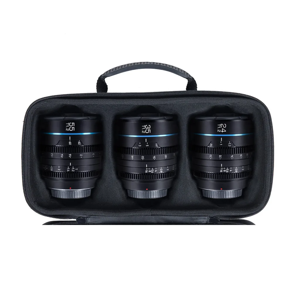 SIRUI Night Walker T1.2 Super35 Format Kino-Objektiv Serie - Black / 24+35+55mm / L