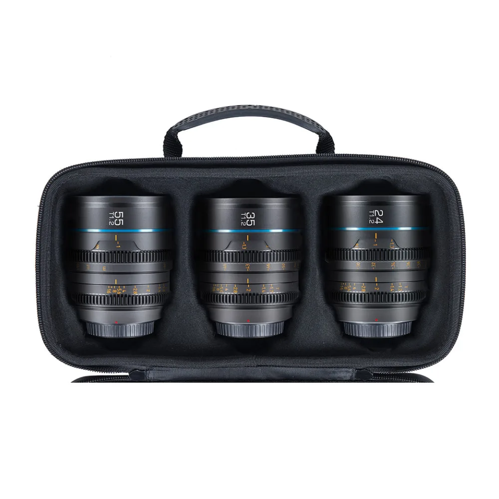 SIRUI Night Walker T1.2 Super35 Format Kino-Objektiv Serie - Metal Grey / 24+35+55mm / E