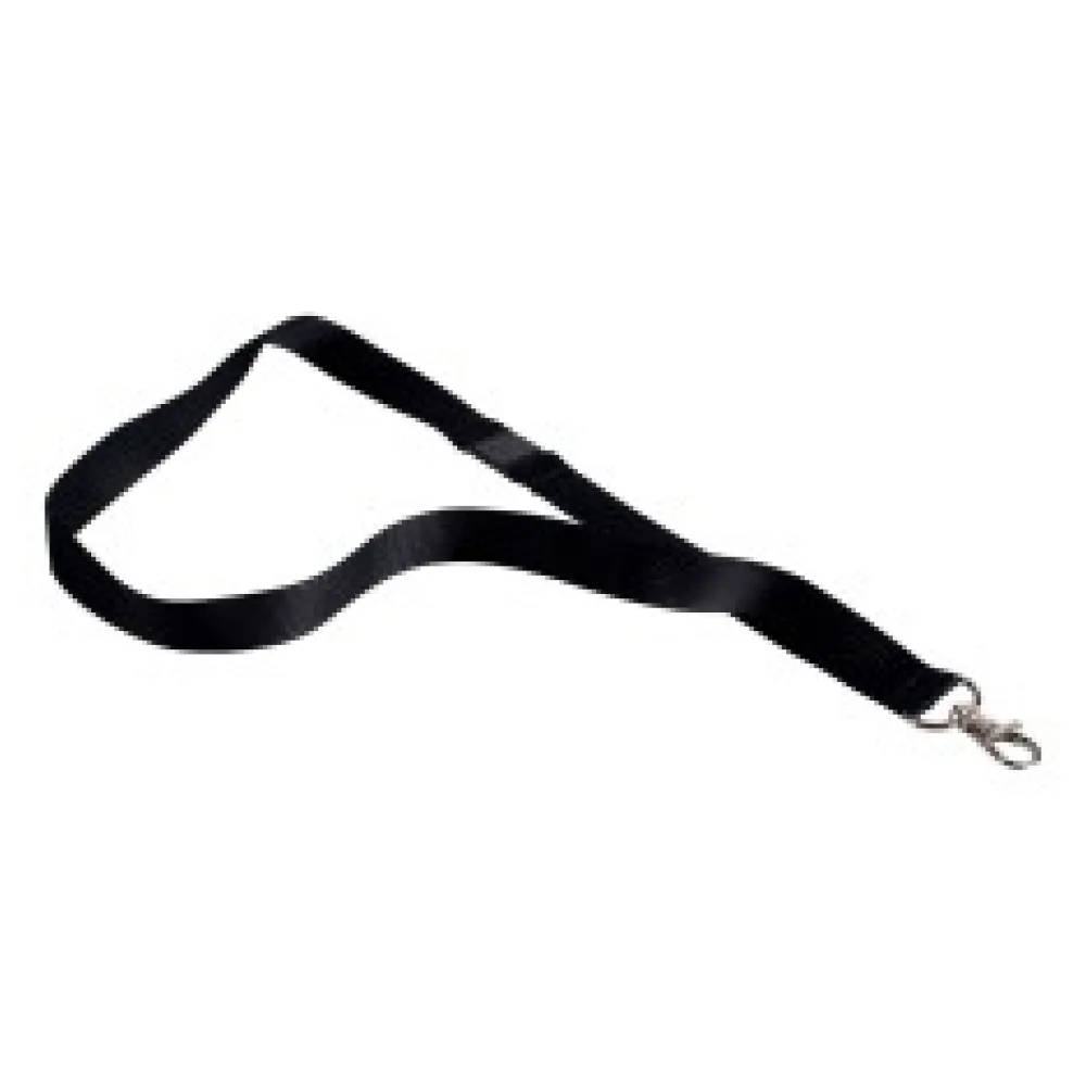 Textilband für Ausweishalter Schlüsselband Lanyard Safety schwarz, 10 Stk.