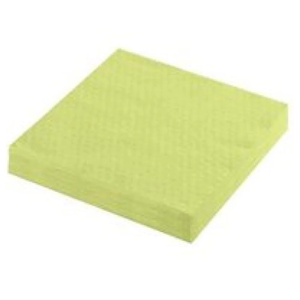 Servietten Prägeservietten 1-lagig, 33 x 33 cm, gelbgrün, 100 Stk. – Bild 3