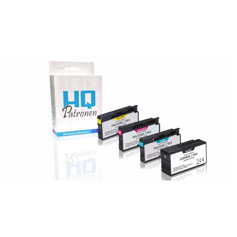 Multipack kompatibel zu HP 6ZC69AE / 953 enthält 4x Tintenpatrone