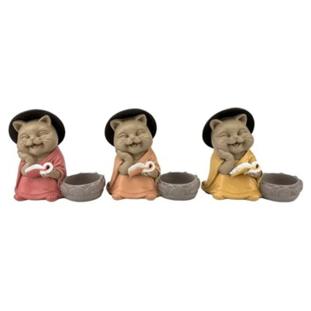 Szobrok, figurák Signes Grimalt Buddha Cat Gyertyatartó