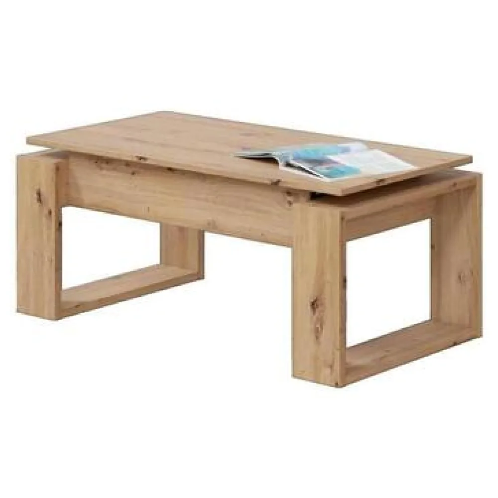 Dohányzó asztalok Bigbuy Table basse Ciara à plateau relevable chêne