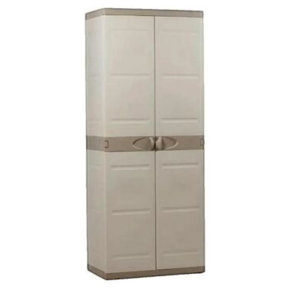 Szekrények plastiken Armoire haute 4 étagères modulables Beige