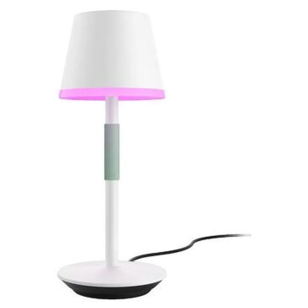 Díszlámpák Philips Lampe à poser Hue W C Go connectée portable blanc