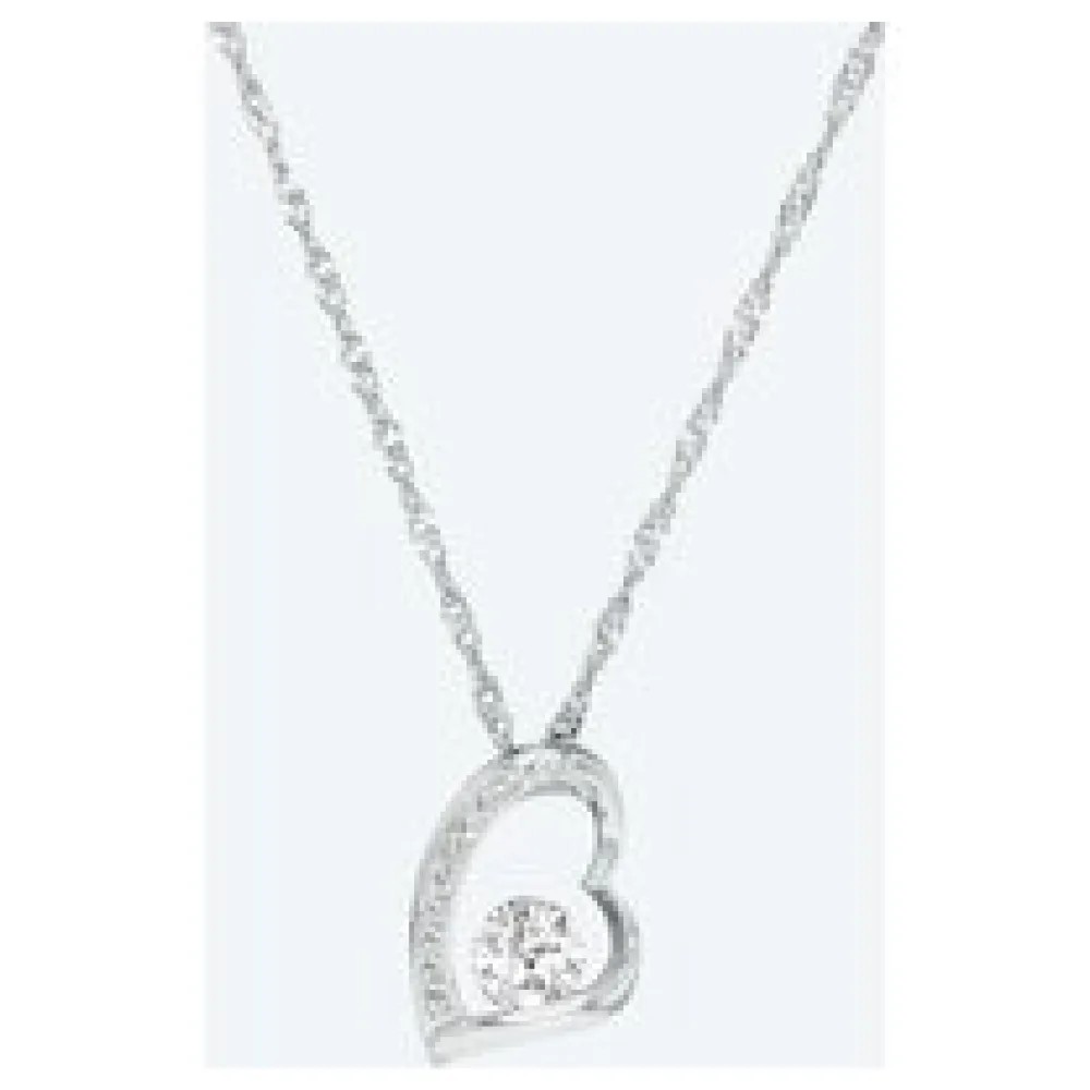 amor Herzanhänger mit Kette 925 Silber – Bild 2