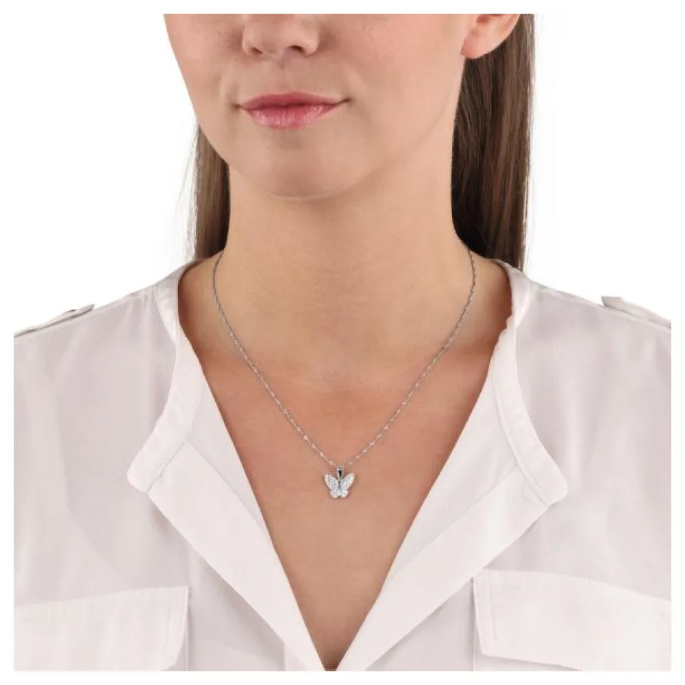 amor Schmetterling-Anhänger mit Kette 925 Silber – Bild 3