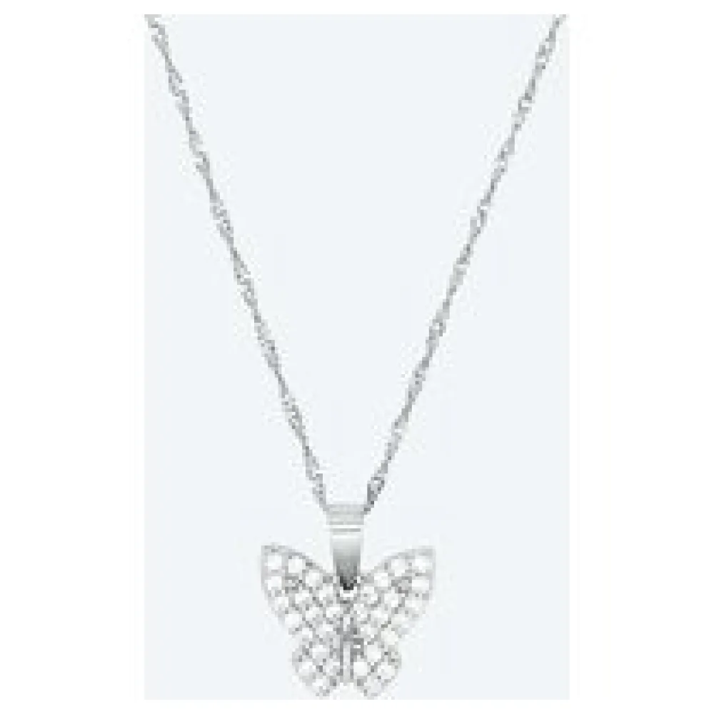 amor Schmetterling-Anhänger mit Kette 925 Silber – Bild 2